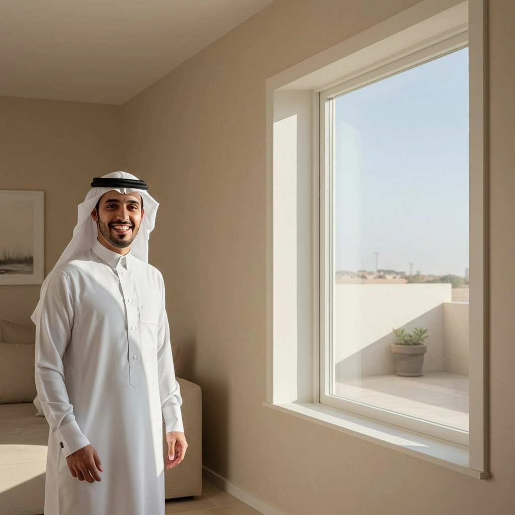 Transom Fixed picture window شباك ثابت يو بي في سي بدون فتح أو إغلاق