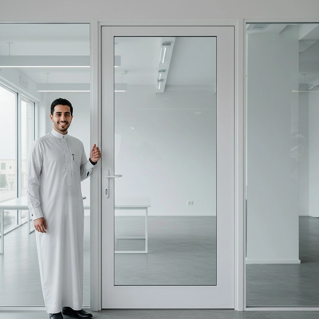 upvc-doors أبواب -مفردة single يو بي في سي مكاتب