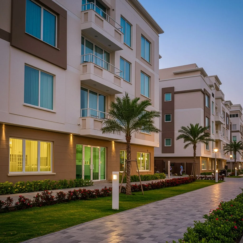 أنظمة-النوافذ-والأبواب-يو-بي-في-سي-المجمعات السكنية upvc