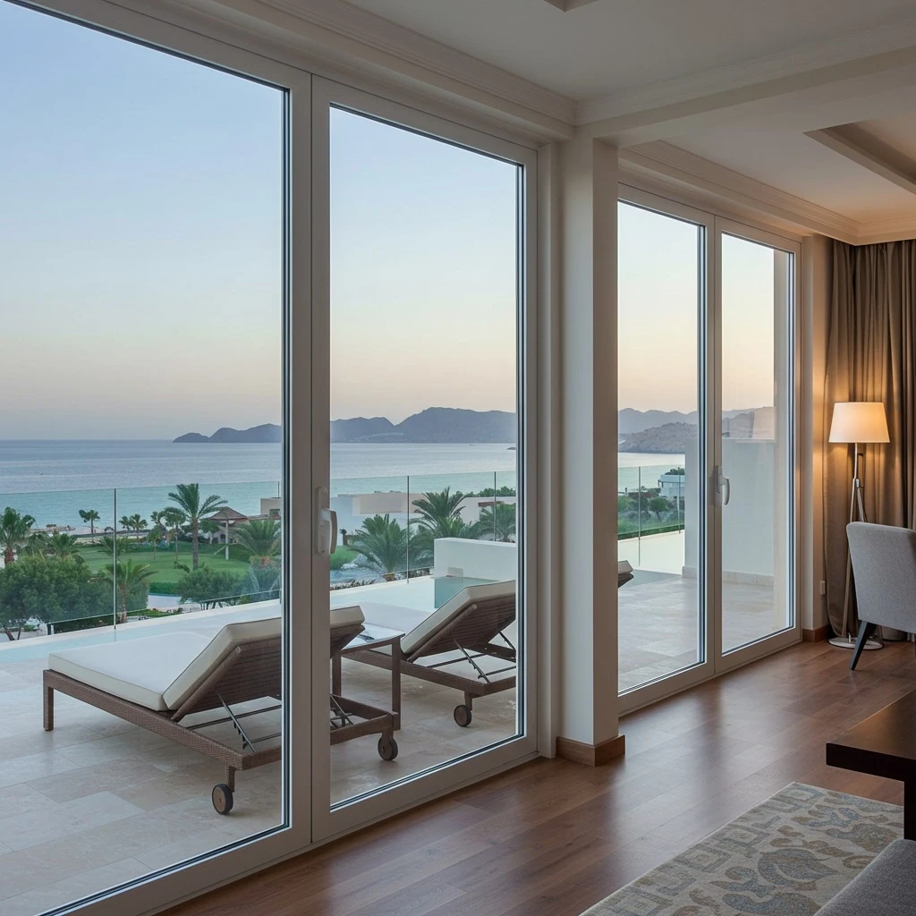 أنظمة-النوافذ-والأبواب-يو-بي-في-سي-المنتجعات والفنادق upvc