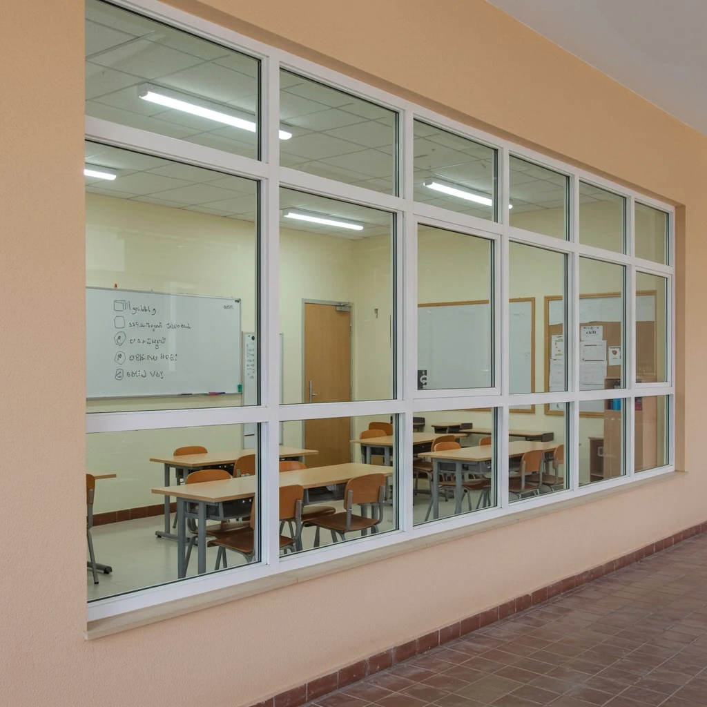 أنظمة-النوافذ-والأبواب-يو-بي-في-سي-المنشآت التعليمية upvc